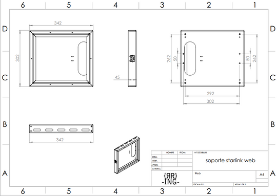 Boîtier de protection et d'intégration pour Starlink Mini